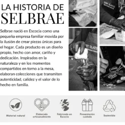 Mantequera cerámica con tapa de madera de roble Selbrae