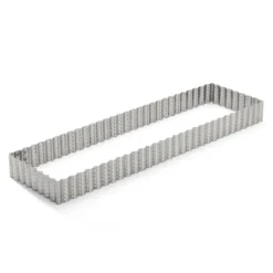 Marco rectangular perforado acanalado De Buyer
