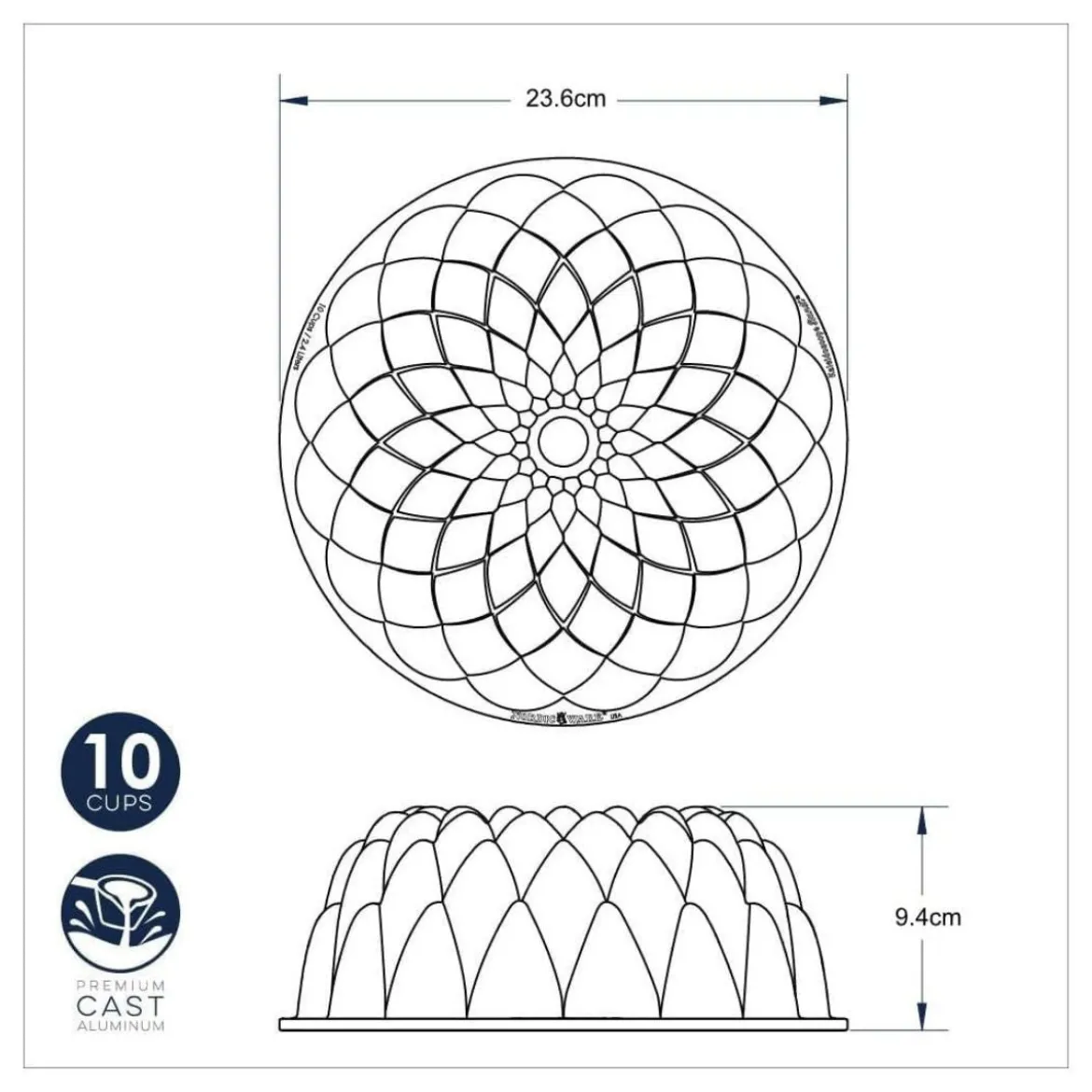 Molde Bundt Kaleidoscope Nordic Ware