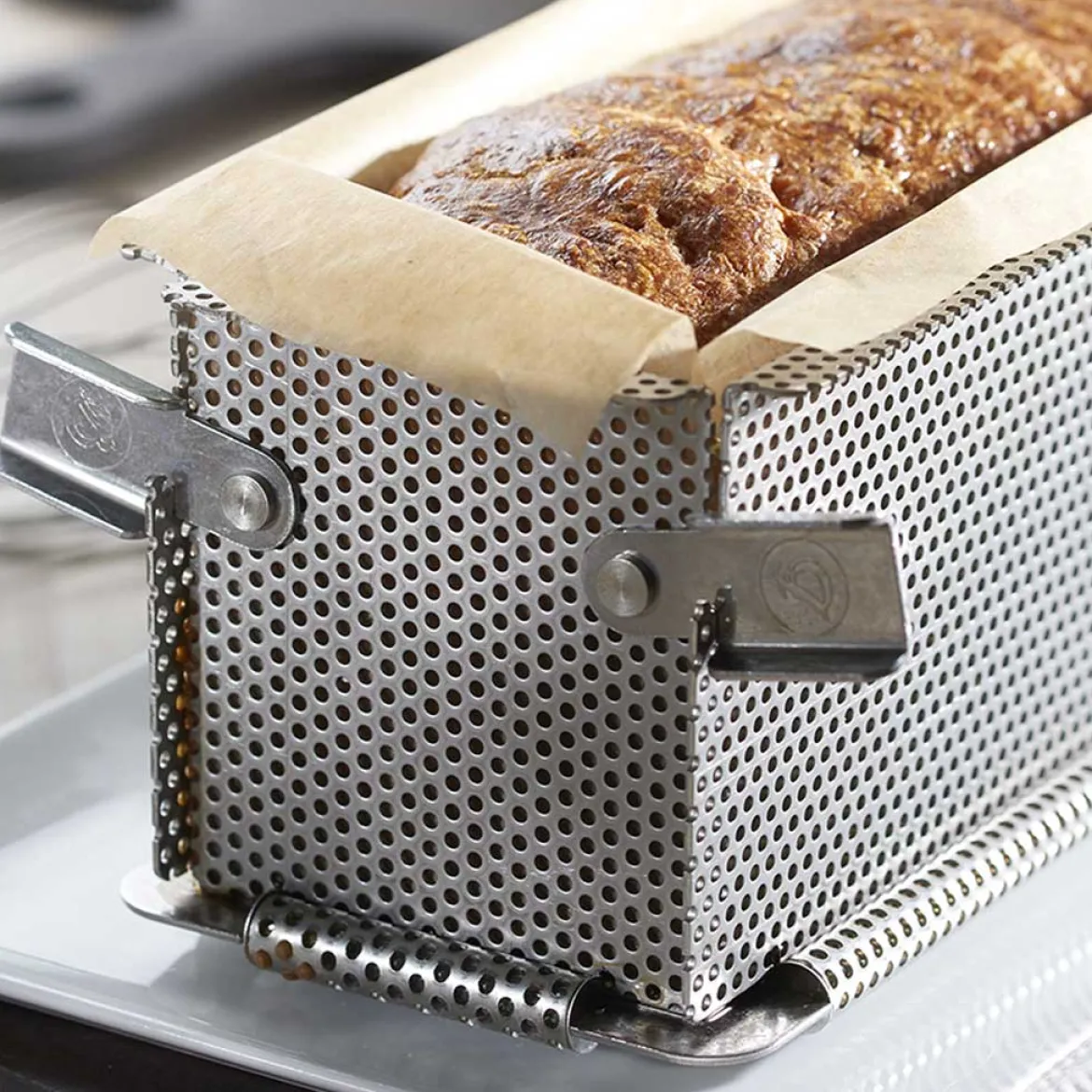 Molde desplegable perforado inox De Buyer