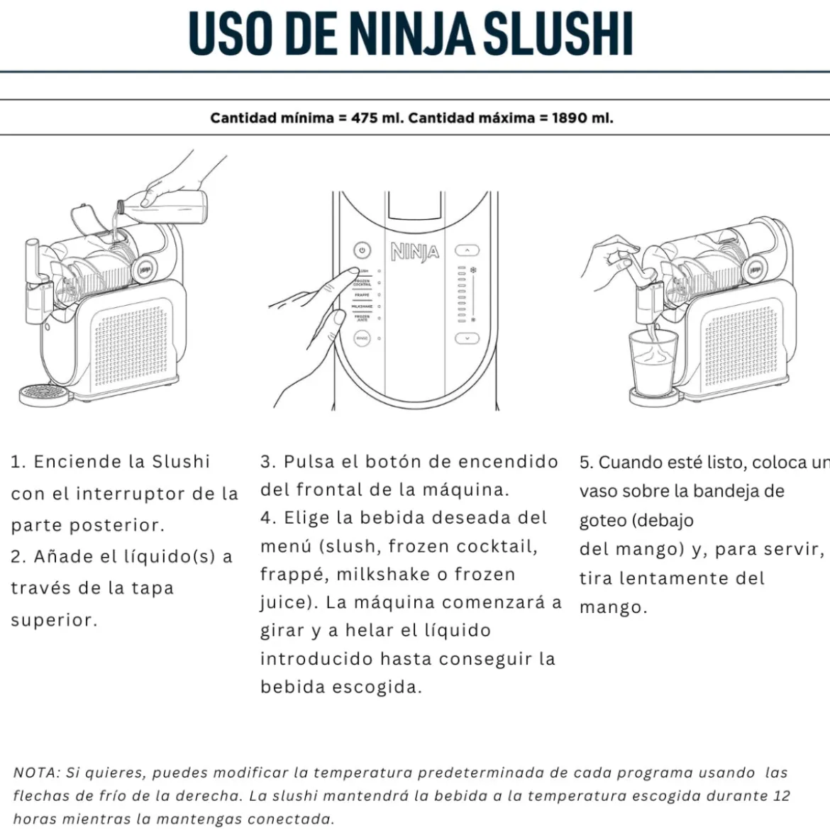 Ninja Slushi: Máquina de granizados y bebidas heladas