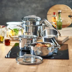 Olla con tapa de acero inoxidable Bonn Fissler