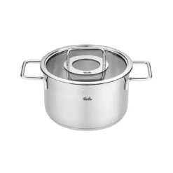 Olla de acero inoxidable con tapa de cristal Pure Fissler