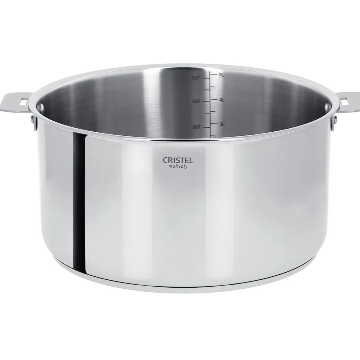 Olla de acero inoxidable multicapa Casteline Cristel