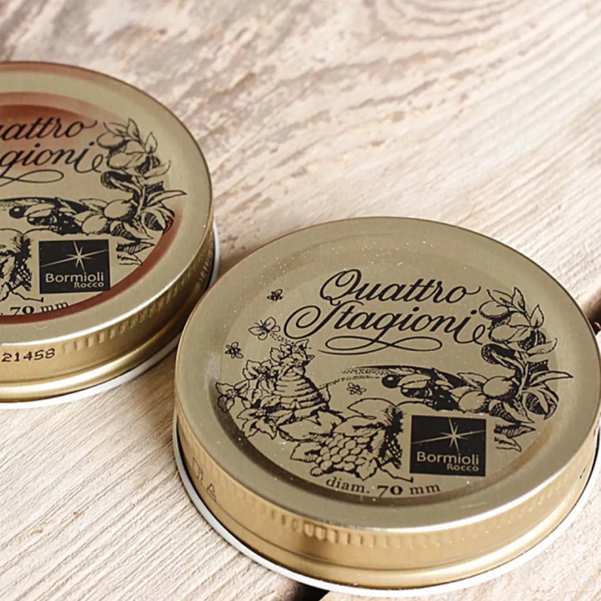 Packs de tapas para botes "Quattro Stagioni" de Bormioli Rocco