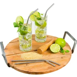 Pajitas de acero inoxidable Lurch