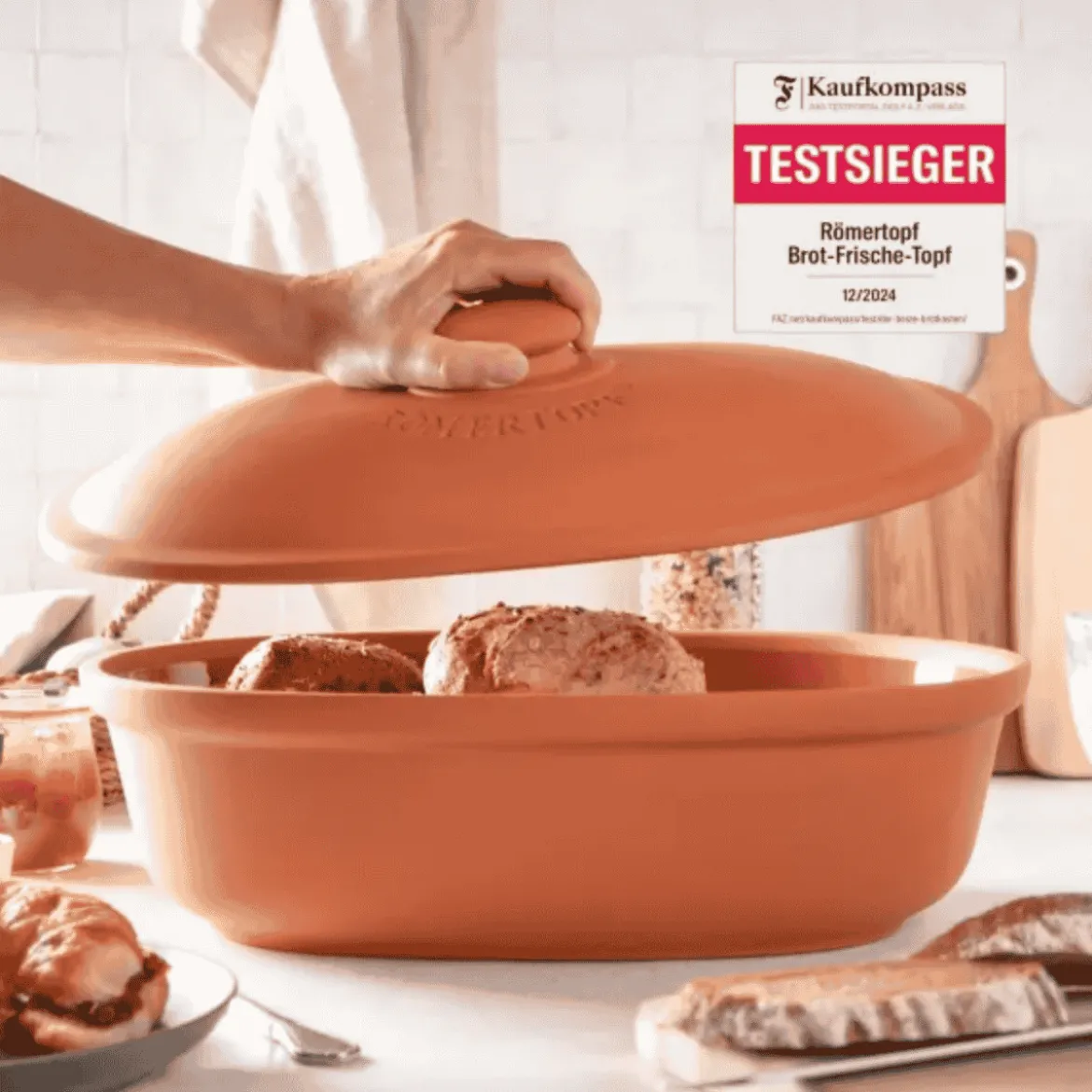 Panera ovalada de terracota Römertopf