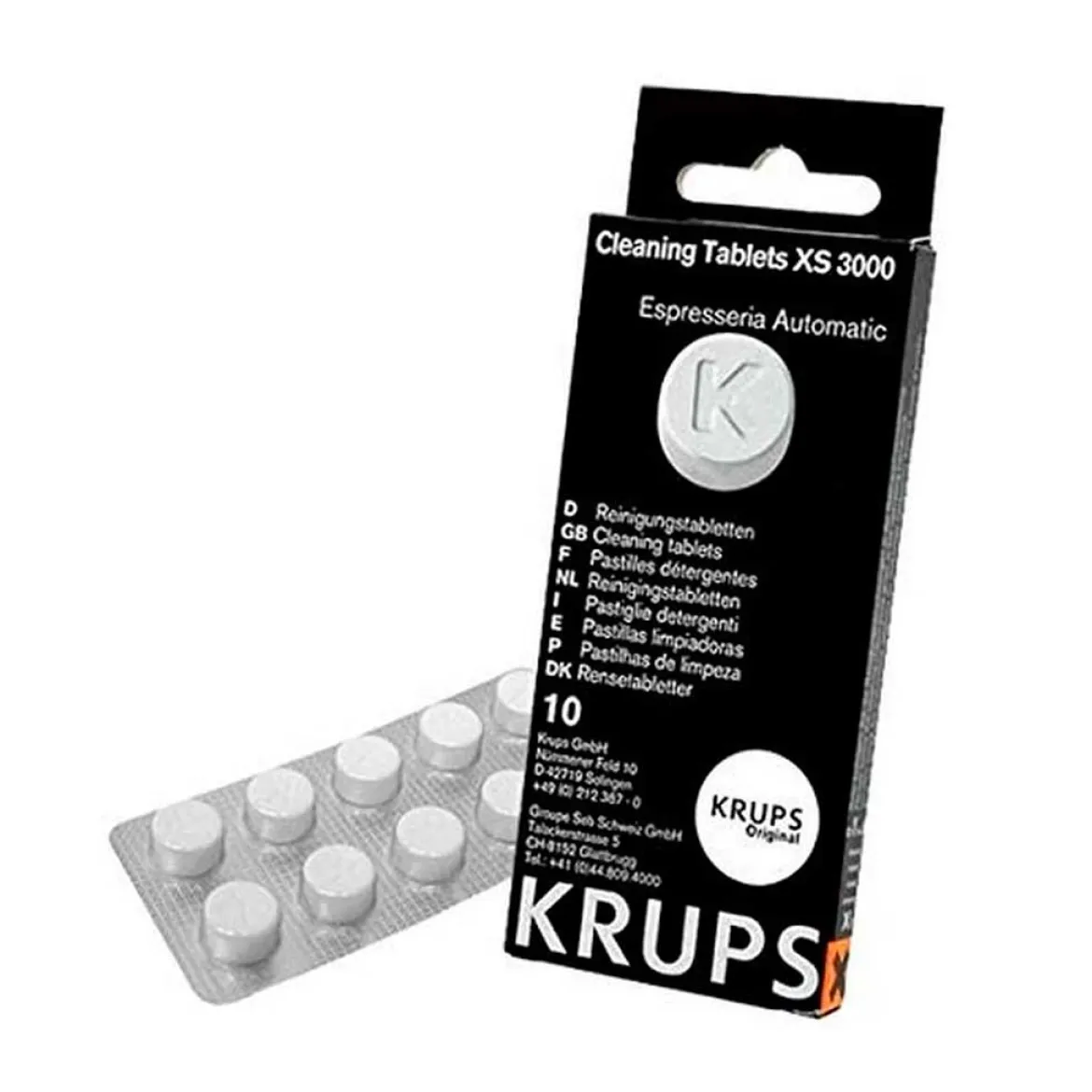 Pastillas limpia cafeteras de Krups