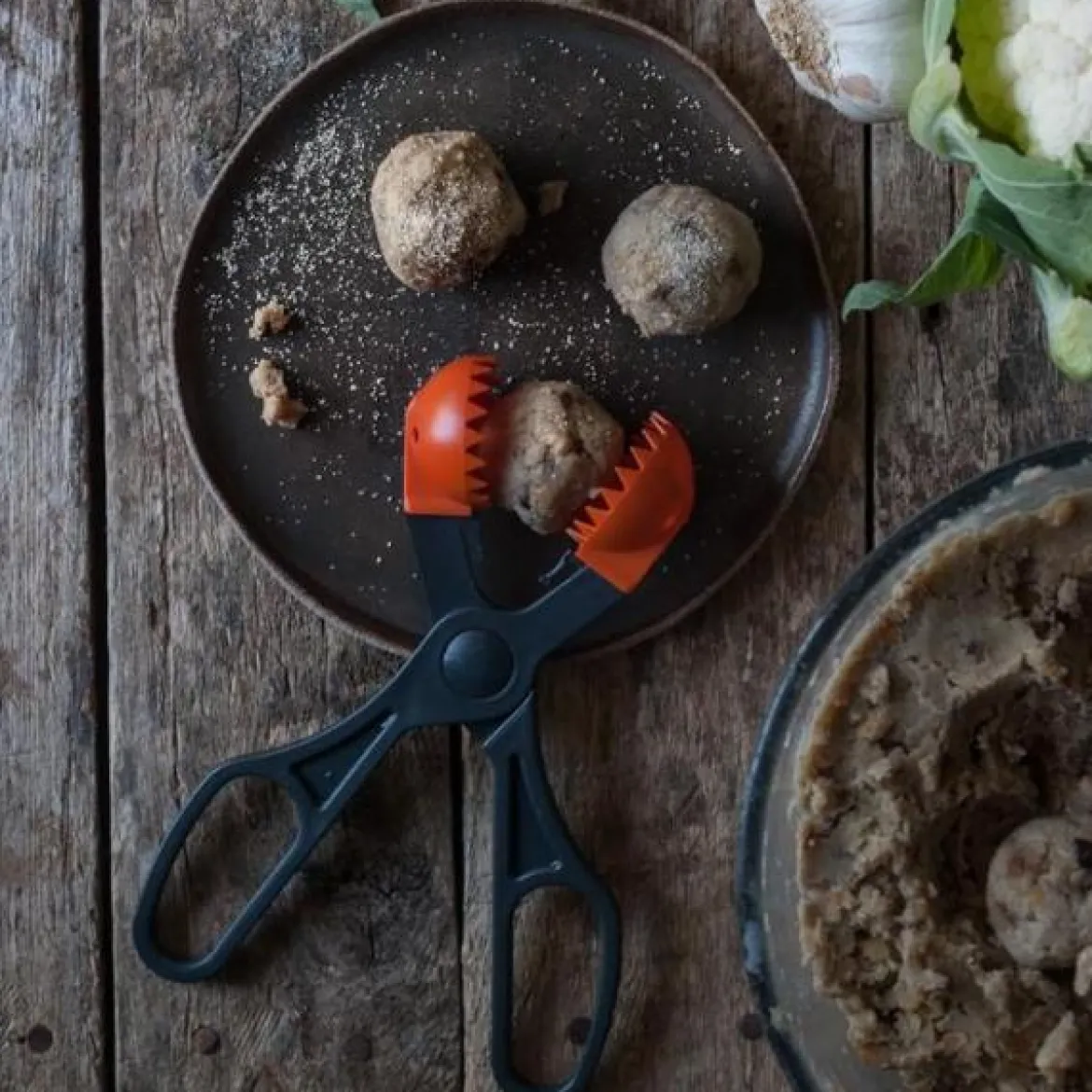Pinzas para croquetas y albóndigas La Croquetera