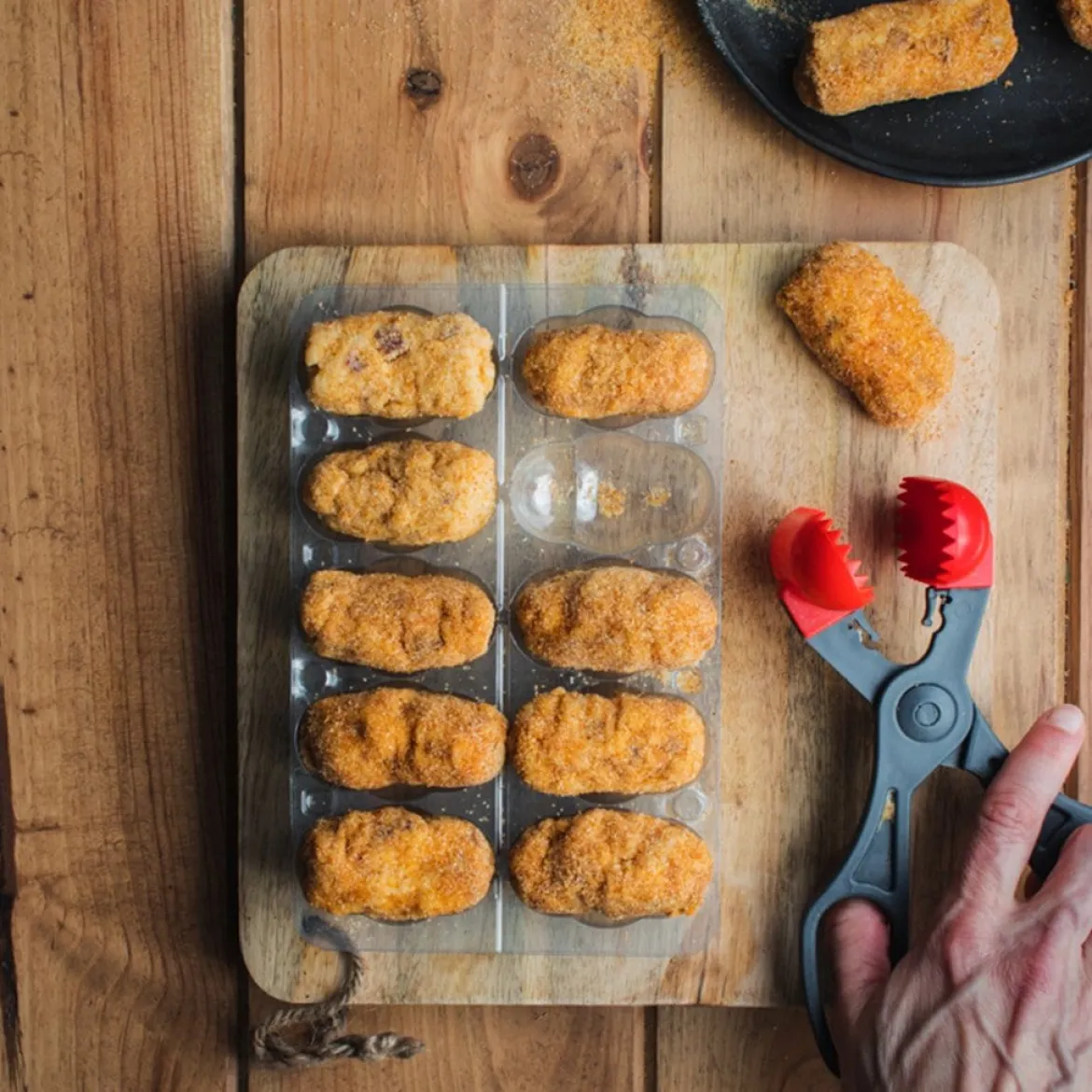 Pinzas para croquetas y albóndigas La Croquetera