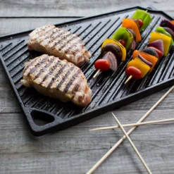 Plancha grill XL Rectangular y Reversible de hierro Lodge