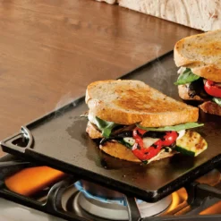 Plancha grill XL Rectangular y Reversible de hierro Lodge
