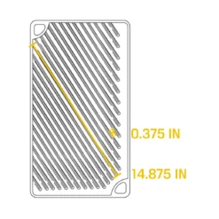 Plancha grill XL Rectangular y Reversible de hierro Lodge
