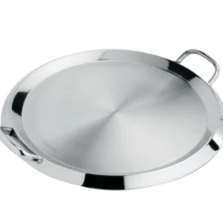 Plancha redonda lisa de acero inoxidable Cristel