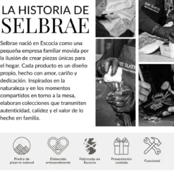 Plato y salvamanteles cuadrado de pizarra Selbrae