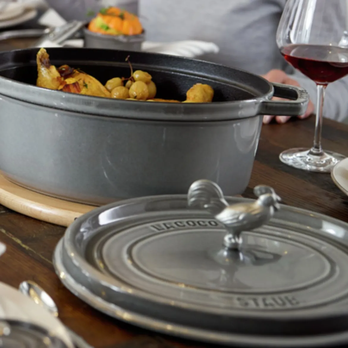 Pomo de acero inoxidable para cocotte Staub