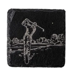 Posavasos individuales de pizarra Selbrae