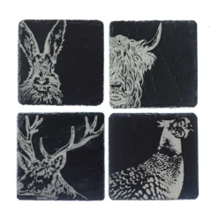 Posavasos individuales de pizarra Selbrae