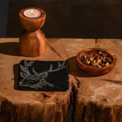 Posavasos individuales de pizarra Selbrae