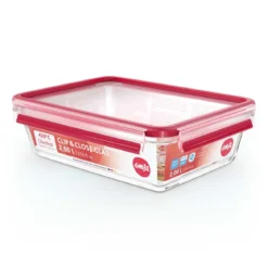 Recipientes de cristal apilables con cierre hermético Clip&Close EMSA