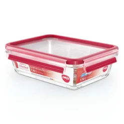 Recipientes de cristal apilables con cierre hermético Clip&Close EMSA