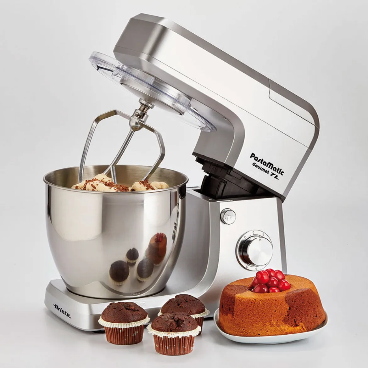 Robot de cocina Gourmet 7l + Jarra de vidrio 1,5l Pastamatic Ariete