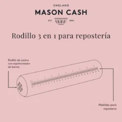 Rodillo 3 en 1 para repostería Mason Cash