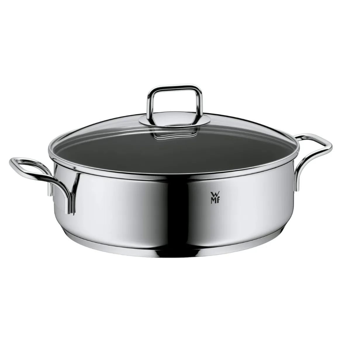 Rustidera con antiadherente cerámico y tapa de cristal 28 cm WMF