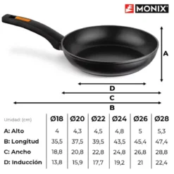 Sartén antiadherente Fuego Monix