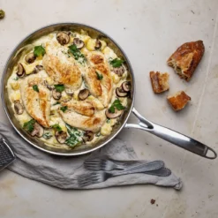 Sartén de acero inoxidable multicapa 5-Ply Castel'Pro Cristel