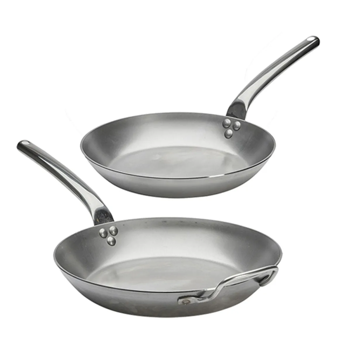 Sartén de hierro Carbone Plus con mango de acero inox Pro De Buyer