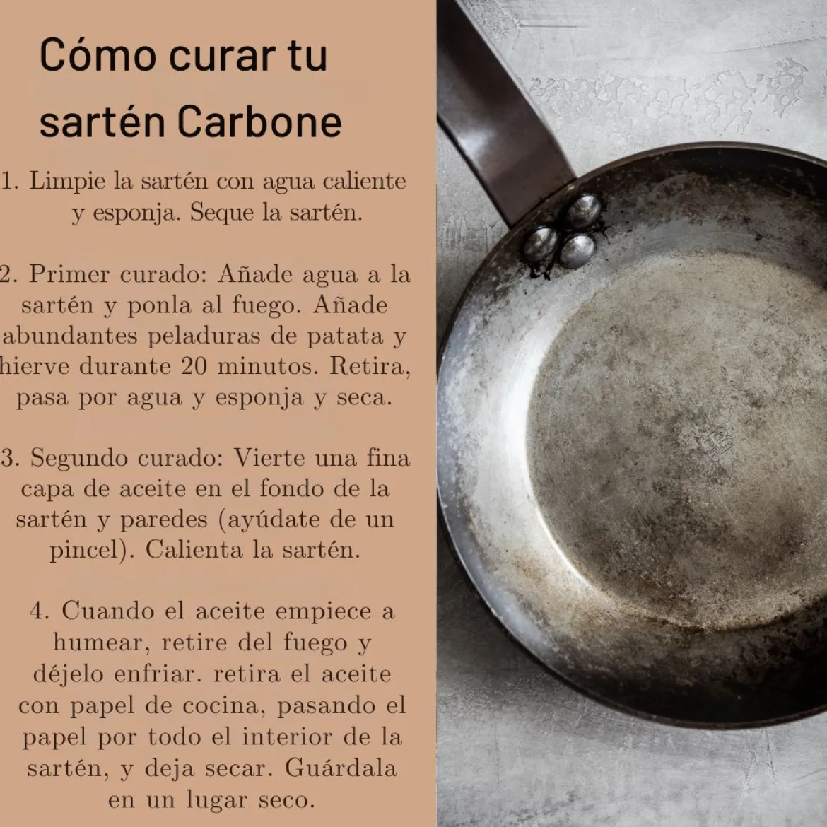 Sartén de hierro Carbone Plus Lionesa De Buyer
