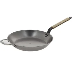 Sartén hierro mineral B con mango de haya De Buyer