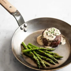 Sartén hierro mineral B con mango de haya De Buyer