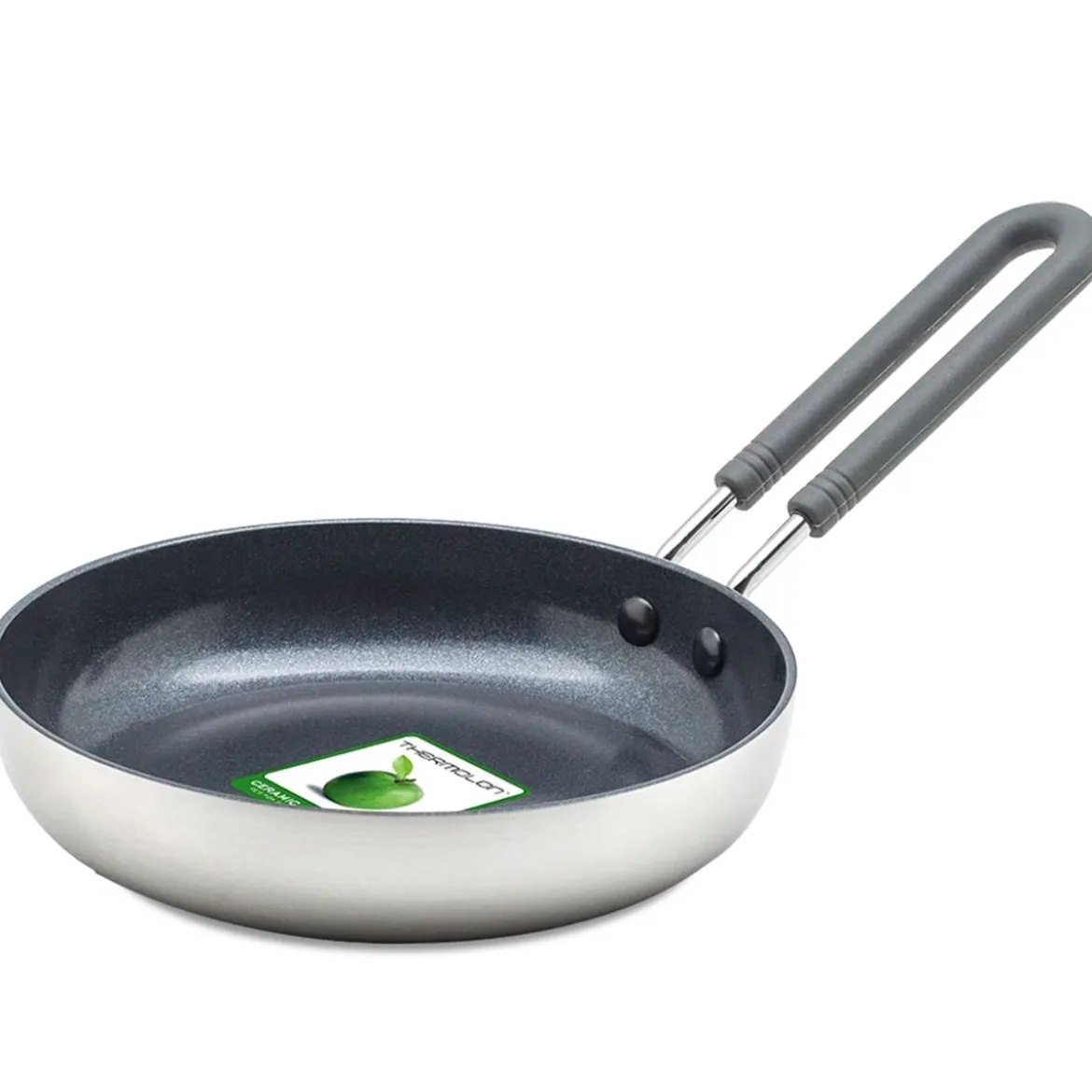 Sartén mini cerámica con exterior de acero inoxidable Masterclass GreenPan