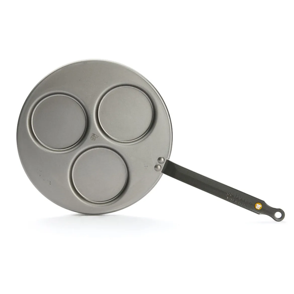 Sartén para 3 blinis hierro Mineral B De Buyer