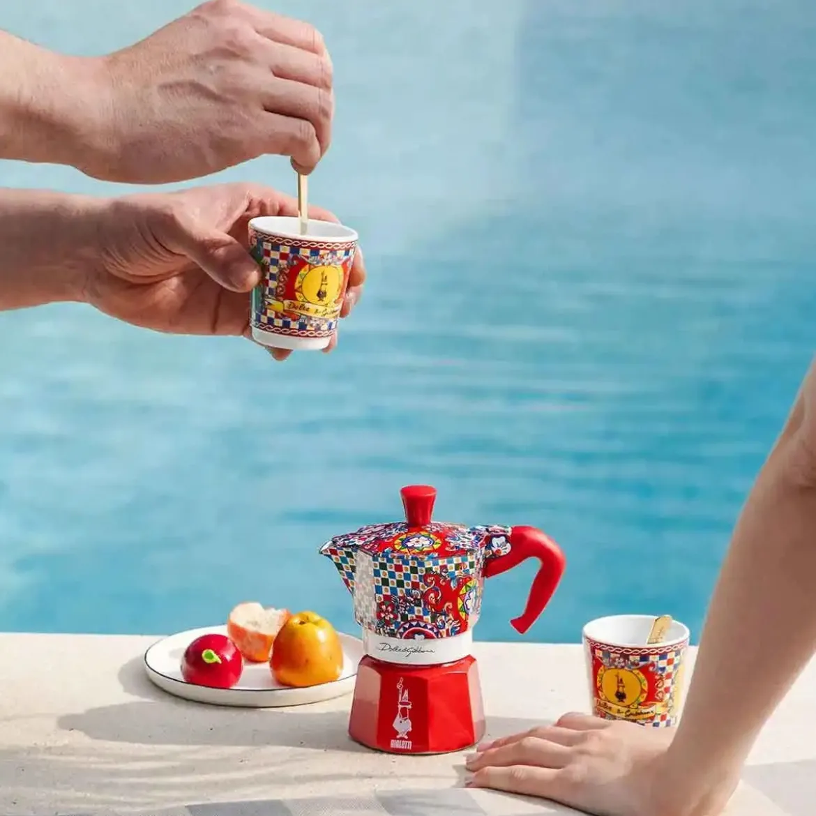 Set cafetera italiana Moka Dolce&Gabanna Bialetti