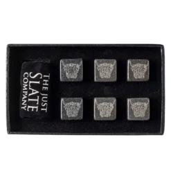 Set de 6 cubitos de piedra con funda Selbrae
