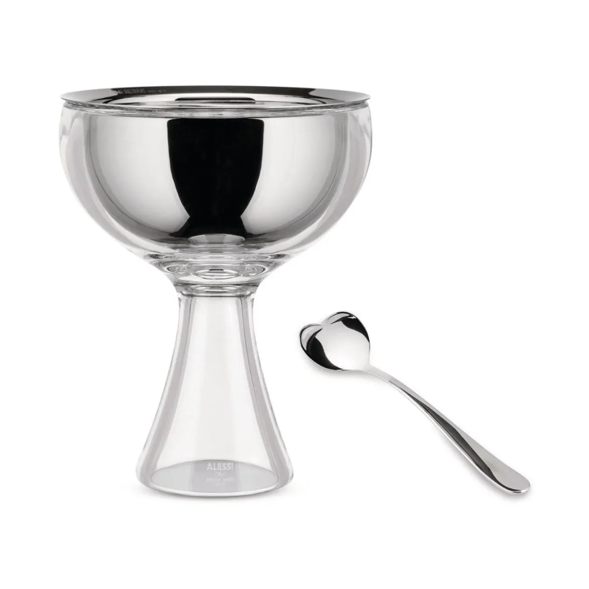 Set de 4 cucharas para helado Big Love Alessi