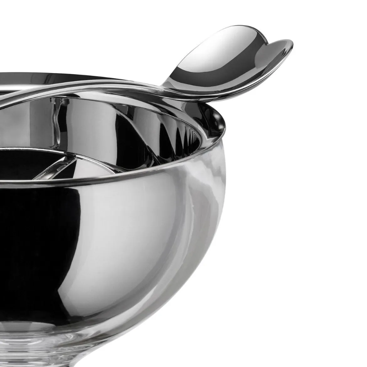 Set de 4 cucharas para helado Big Love Alessi
