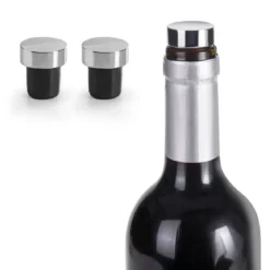 Set de dos tapones para vino Luxe de Ibili