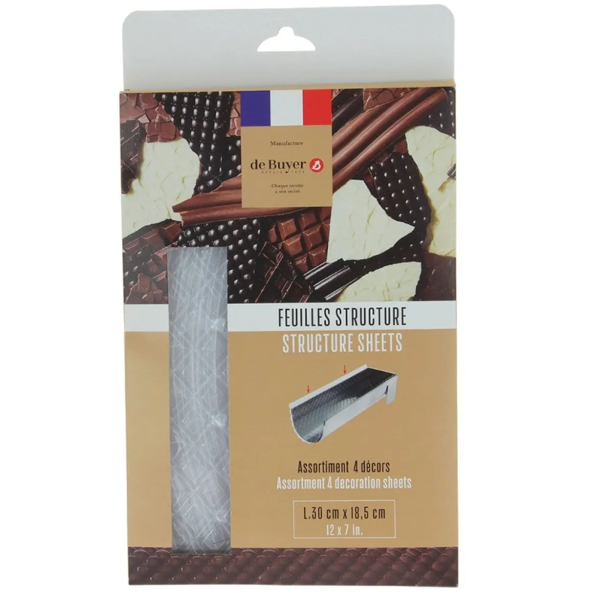 Set de 4 hojas para decorar De Buyer