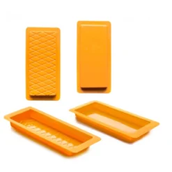 Set de 2 moldes para hacer turrón liso y rombos Ibili