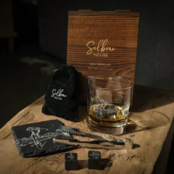Set de 5 piezas para whisky y licores con caja de madera Selbrae