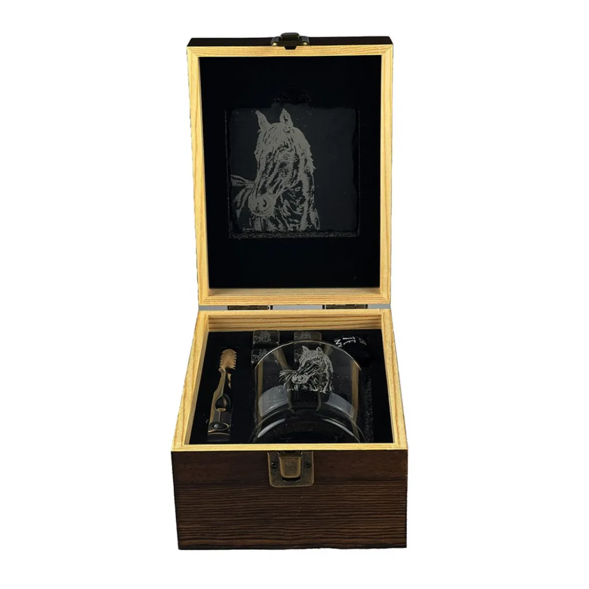 Set de 5 piezas para whisky y licores con caja de madera Selbrae