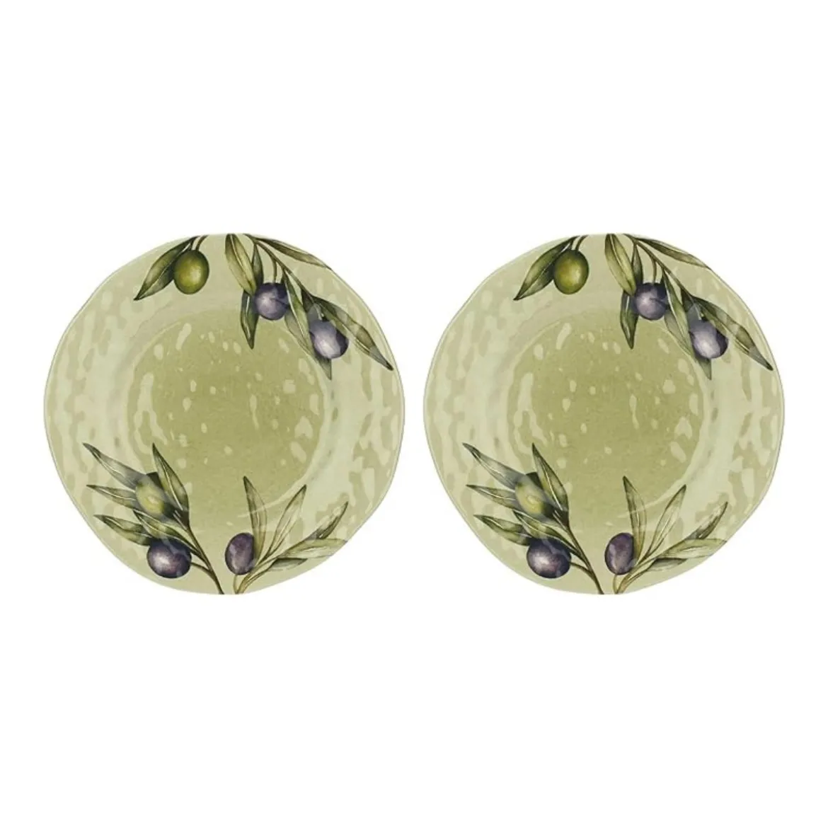 Set de 2 platos de postre de melamina Olyvia Rose & Tulipani