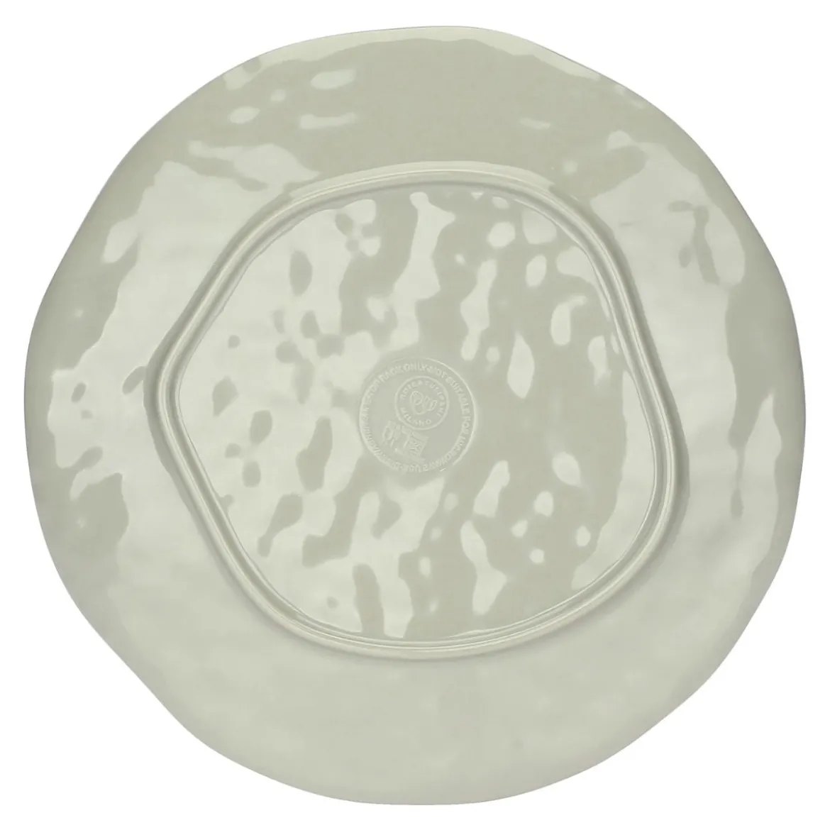 Set de 2 platos de postre de melamina Atmosfera Tortora Rose & Tulipani