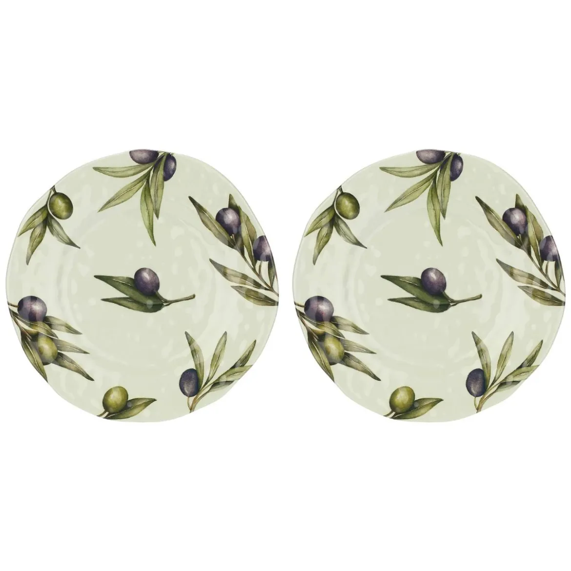 Set de 2 platos planos de melamina Olyvia Rose & Tulipani