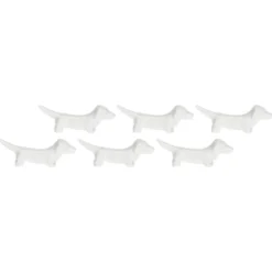 Set de 6 reposa cuchillos de porcelana Fattoria La Porcellana Bianca