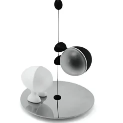 Set de salero y pimentero de acero inoxidable Lilliput Alessi